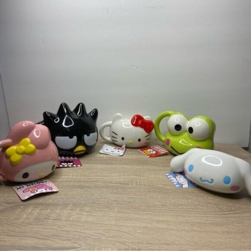 Sanrio Hello Kitty & Friends Mugs Set of 5 NWT